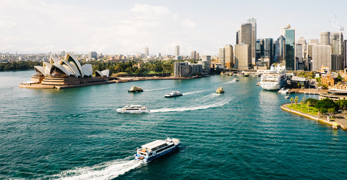 Sydney harbour at day