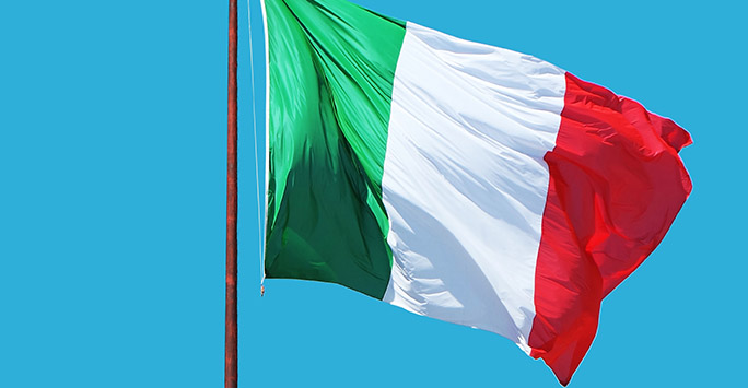 A picture of the Italian Flag