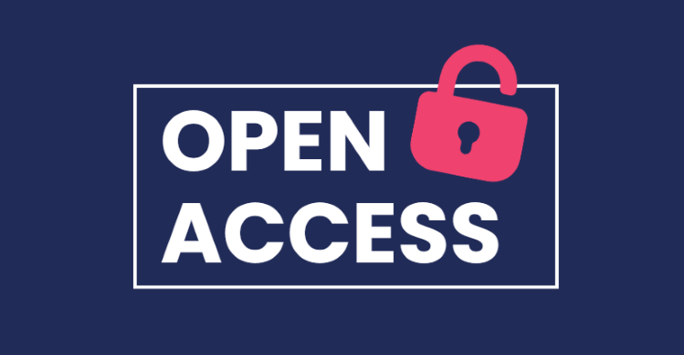 Open Access logo containing the picture of an open padlock