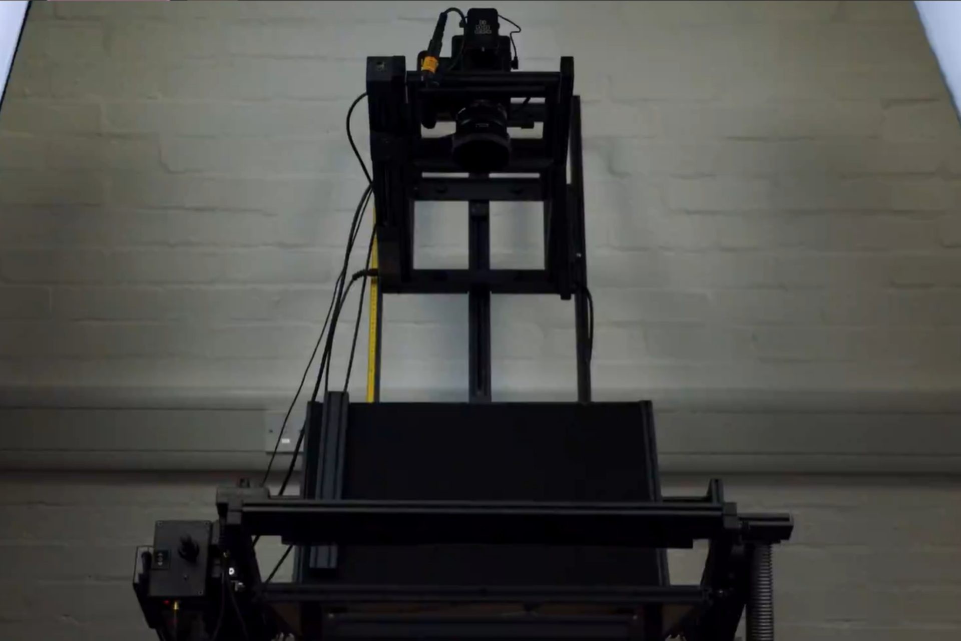 A camera in the digitisation suite in Special Collections and Archives