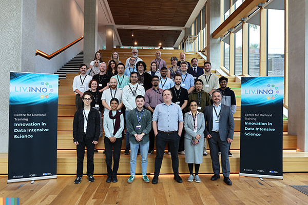 A group of people posing for a photo.