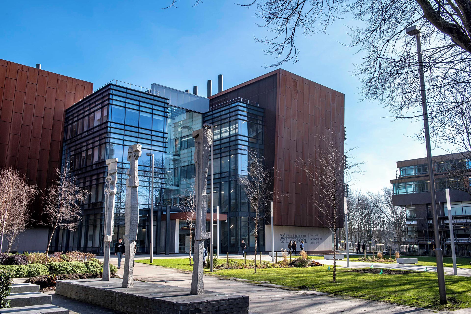Exterior photograph of the Materials Innovation Factory