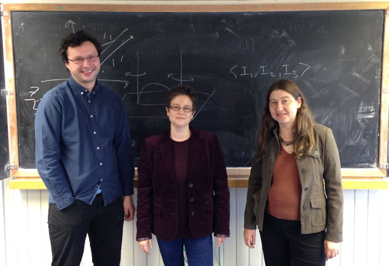 (L-R) Oleg Karpenkov, Emily Howard and Anna Pratoussevitch