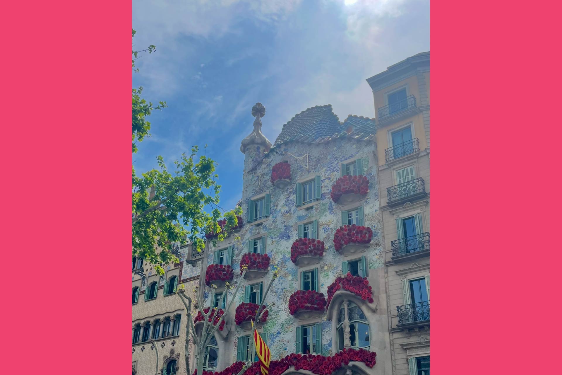 An ornate gaudi building in Barcelona.