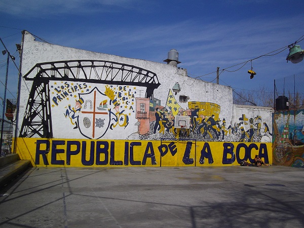 Street football court in Buenos Aires, Argentina