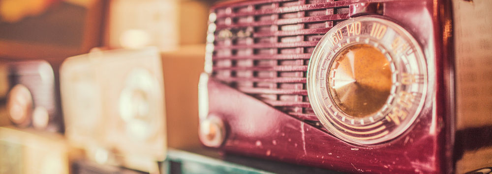 A collection of vintage radios