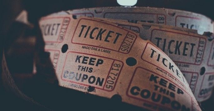 Image of a roll of film tickets.