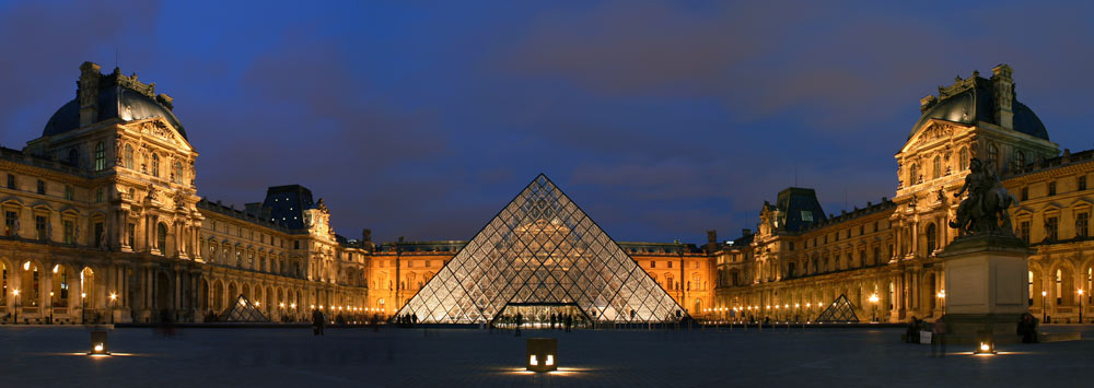 Exterior of The Louvre, Paris