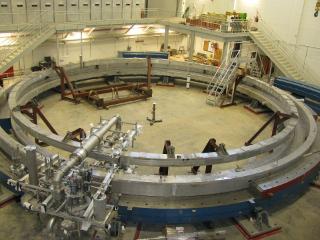 Picture of partially reconstructed ring at MC-1 site at FNAL
