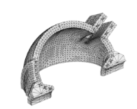 Discretization of superconducting RF Cavity