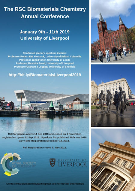 RSC Biomaterials Liverpool 2019