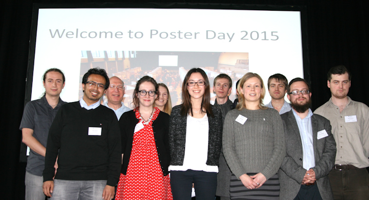All prize winners at Poster Day 2015
