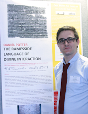 Photo of Daniel Potter by his poster