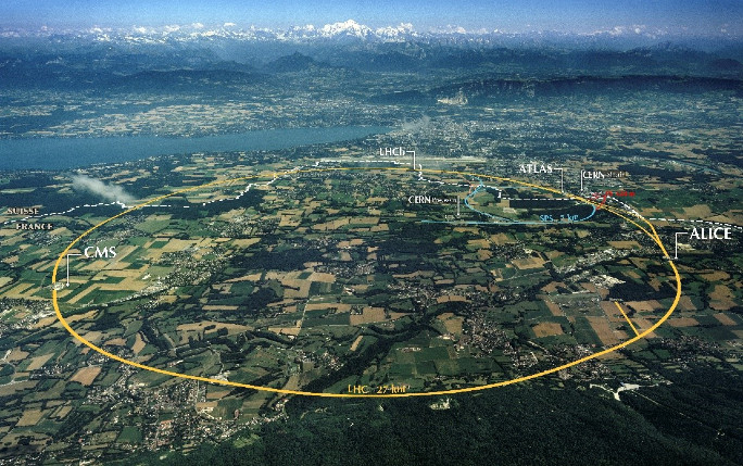 CERN aerial view, image copyright CERN.