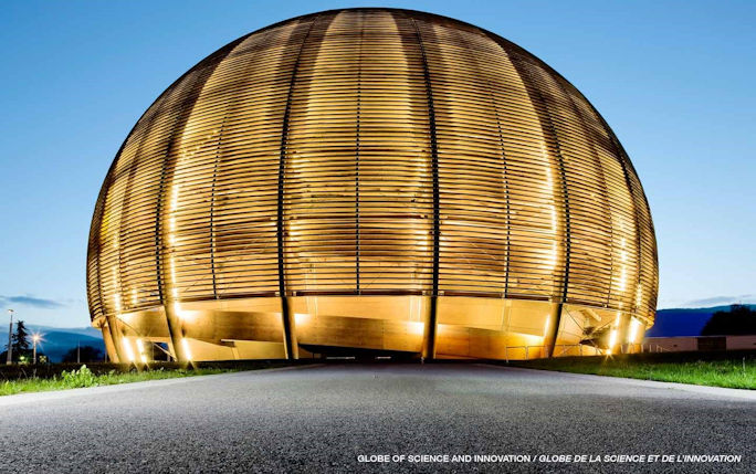 Globe of Science and Innovation courtesy of CERN