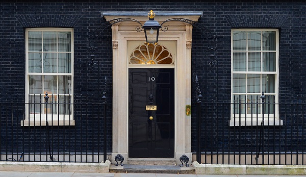 The front door of 10 Downing Street