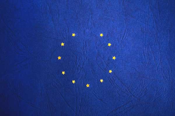 An image of the European Union flag with one star missing