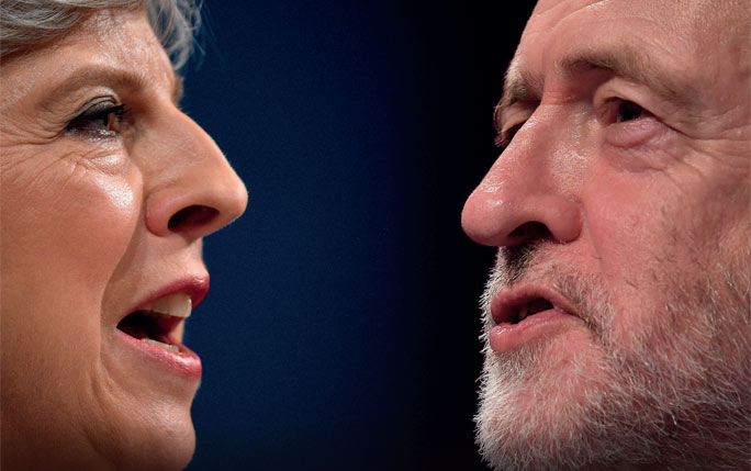 Theresa May and Jeremy Corbyn