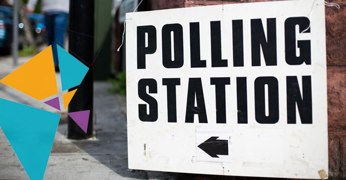 Polling Station sign