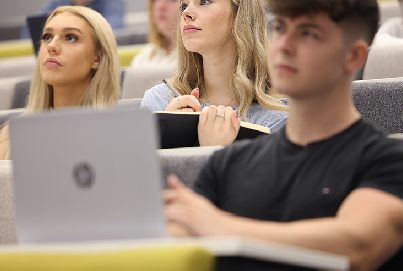 students in lecture theatre