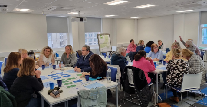 Patient and public involvement panel meeting - participants engaged in discussions