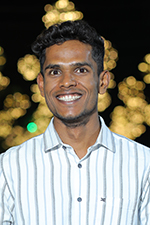 A person posing for a photo.