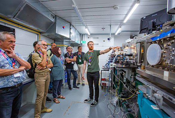 People visiting the Daresbury Lab