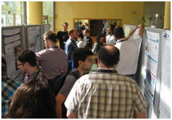 The poster session provided a forum for intense discussions