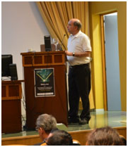 Ralph Fiorito presented his work on high-resolution electron beam imaging systems