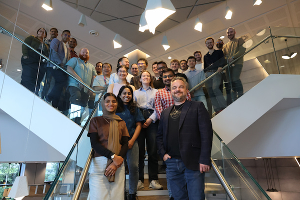 A group of people posing for a photo.