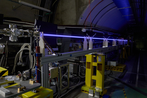 Picture of a set up in a laboratory.