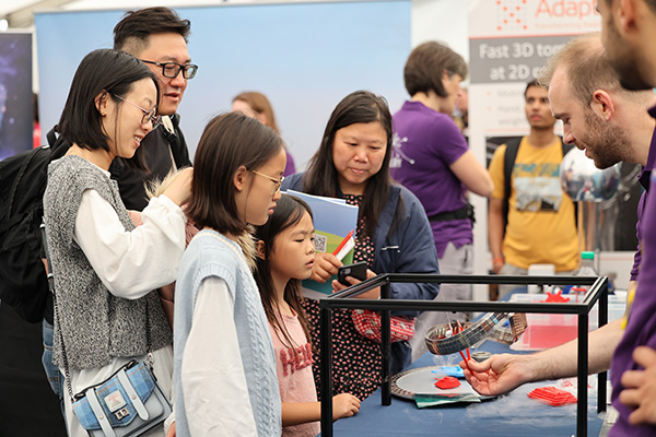 Visitors at an Open Day.