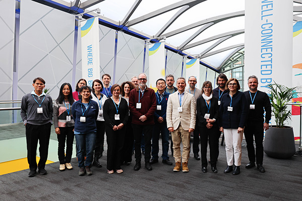 A group of people posing for a photo.