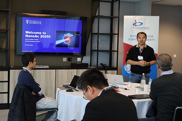 A person giving a presentation.