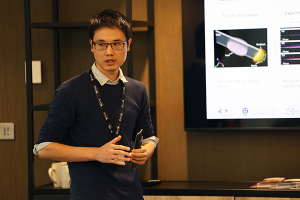 A person giving a presentation.