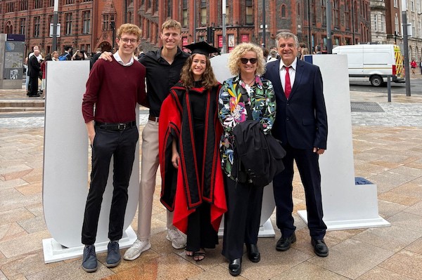 A group of people posing for a photo.