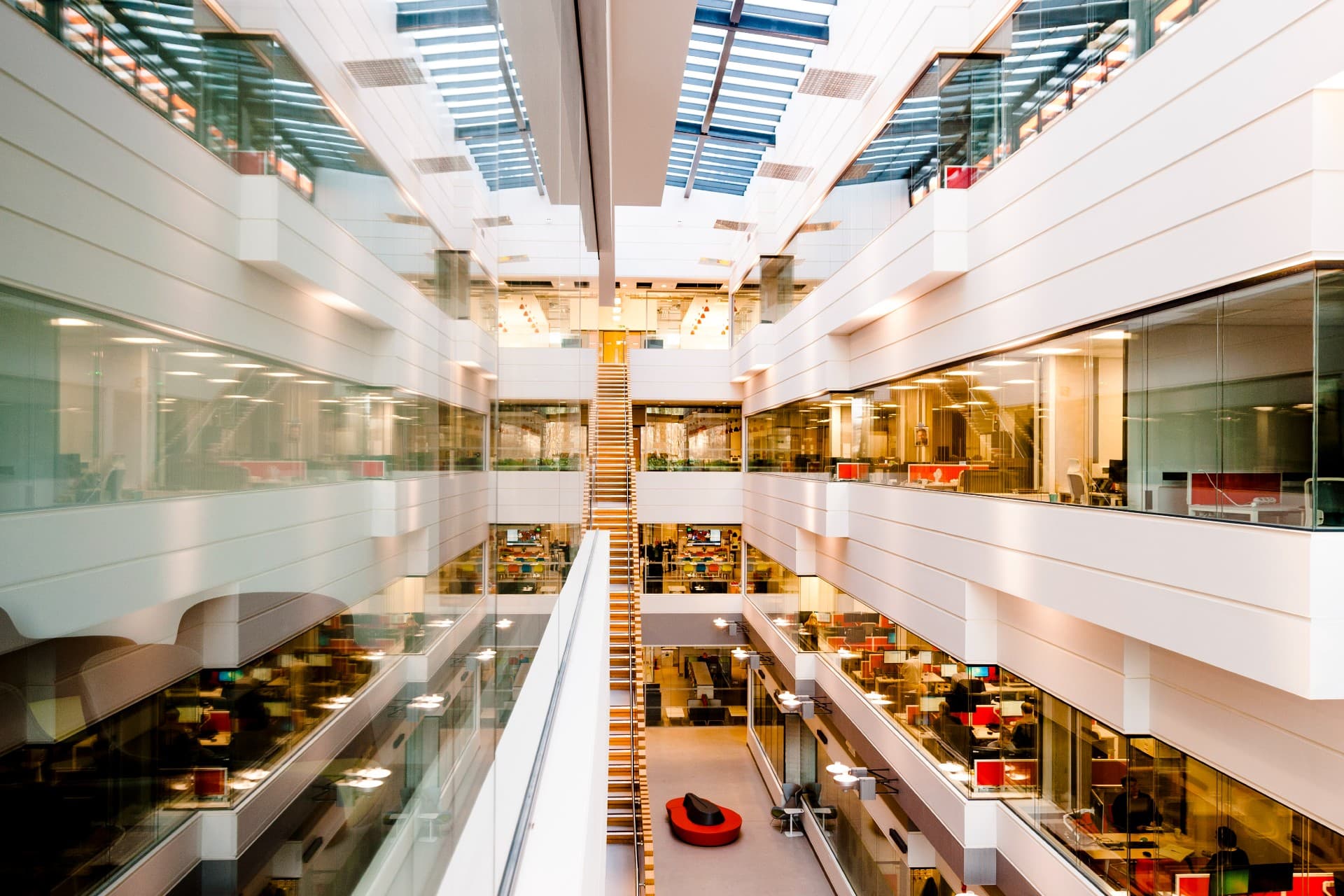 A view of the interior of the Materials Innovation Facility at the University of Liverpool.
