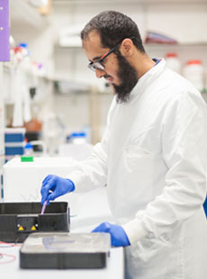 Male scientist in the lab