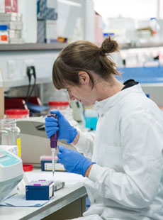 Female scientist in the lab