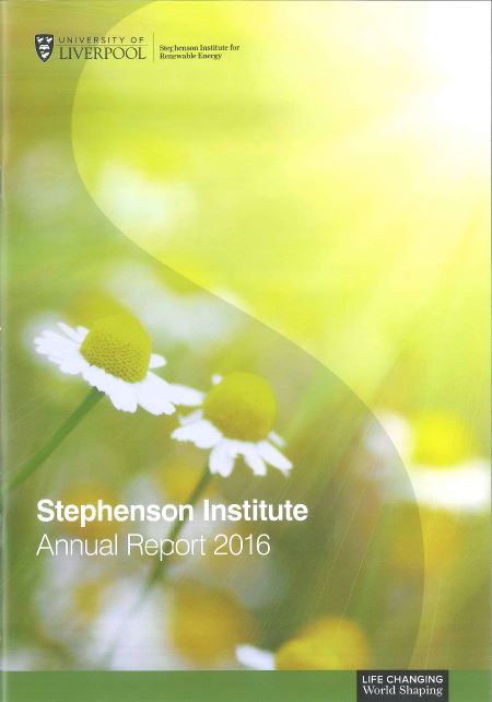 Stephenson Institute for Renewable Energy Annual Report 2016