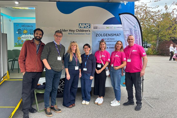 A photograph of the HYST study team