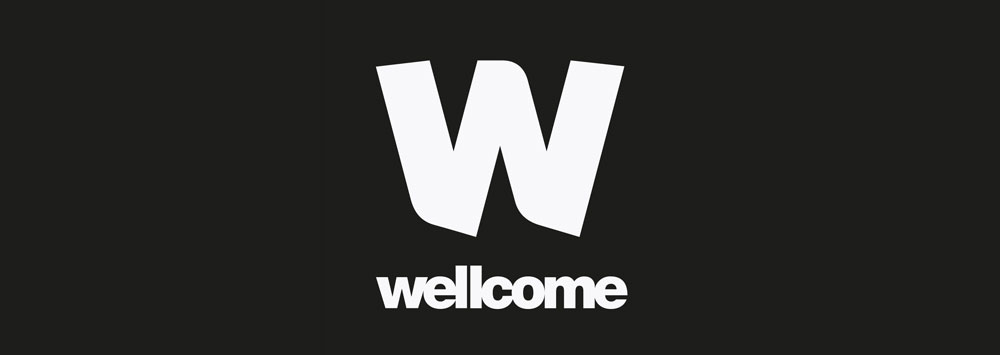 The Wellcome Trust logo on a black ground