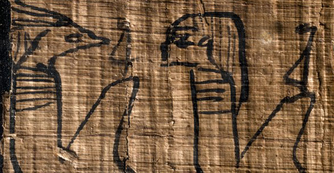 Image of book of the dead papyrus 
