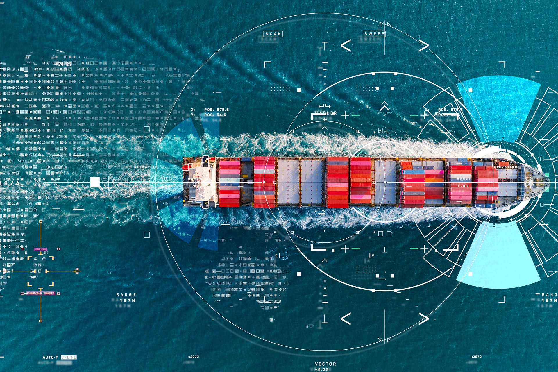 Global Logistics international delivery concept, World map logistic and supply chain network distribution container Ship running for export import to customs ocean concept technology transportation