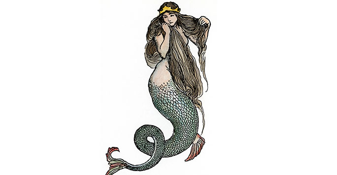 Illustration of a mermaid