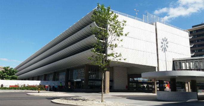 Exterior shot of Preston bus station