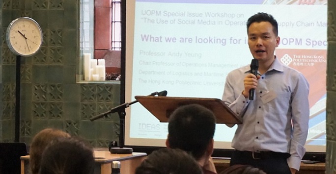 Dr Hugo Lam presenting