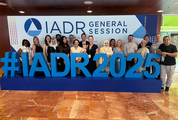 Staff and students attending the IADR conference
