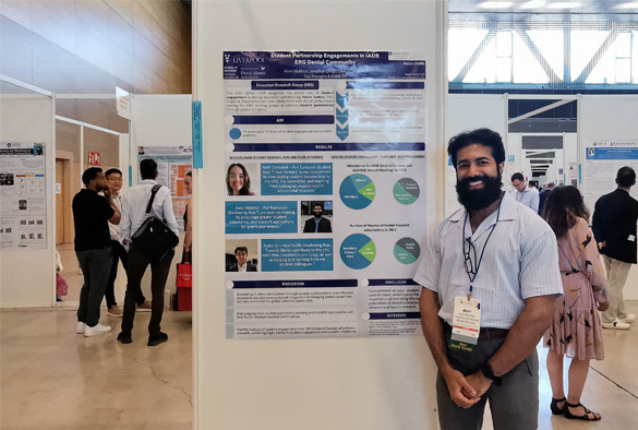 Amir Mukhtar presenting his research