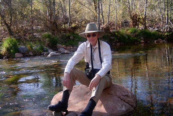 Dr. Roger Manley Francis on a hike